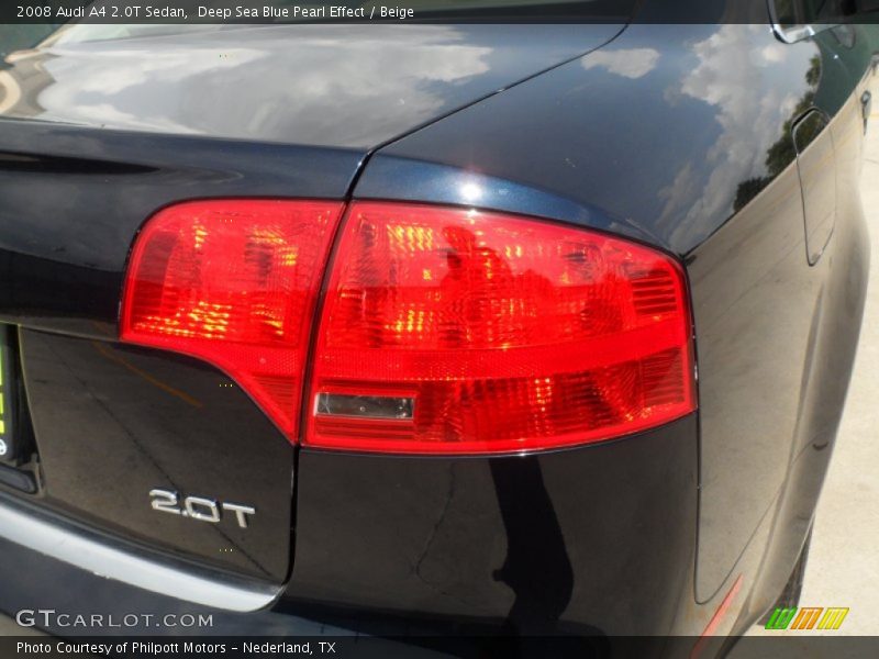 Deep Sea Blue Pearl Effect / Beige 2008 Audi A4 2.0T Sedan