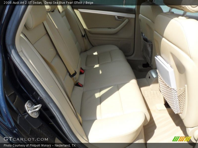 Deep Sea Blue Pearl Effect / Beige 2008 Audi A4 2.0T Sedan