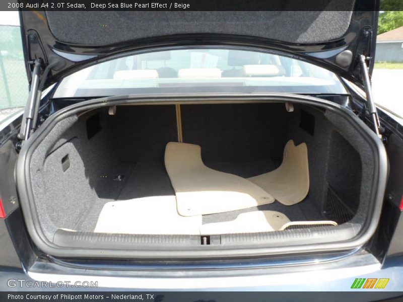 Deep Sea Blue Pearl Effect / Beige 2008 Audi A4 2.0T Sedan