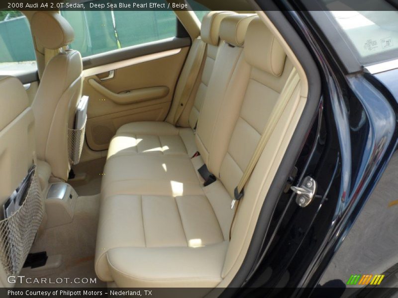 Deep Sea Blue Pearl Effect / Beige 2008 Audi A4 2.0T Sedan
