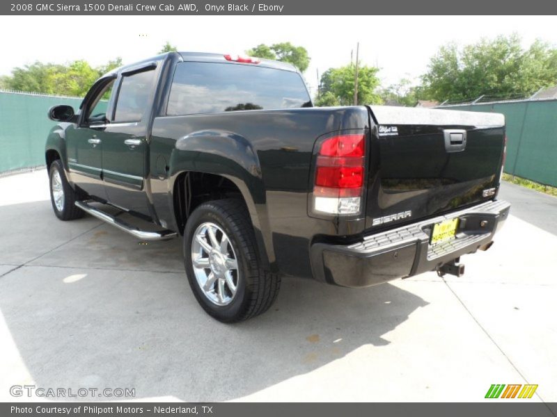Onyx Black / Ebony 2008 GMC Sierra 1500 Denali Crew Cab AWD