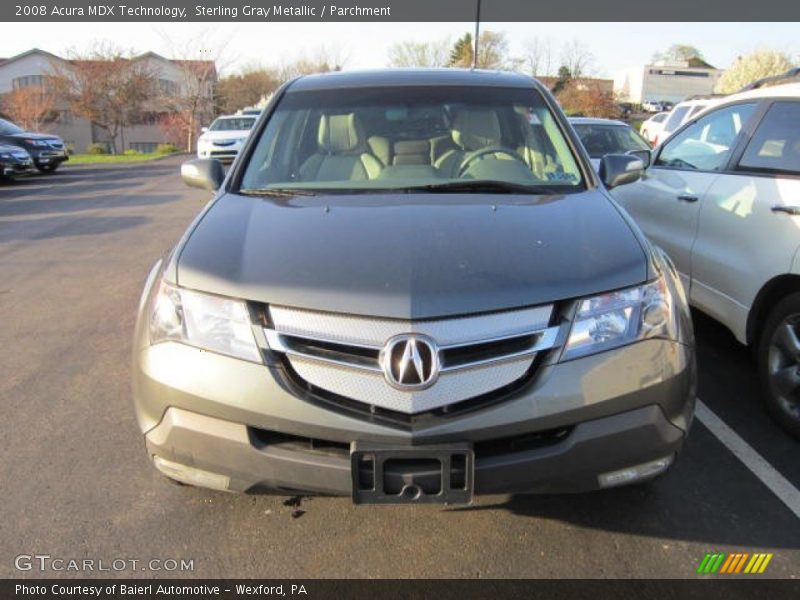 Sterling Gray Metallic / Parchment 2008 Acura MDX Technology