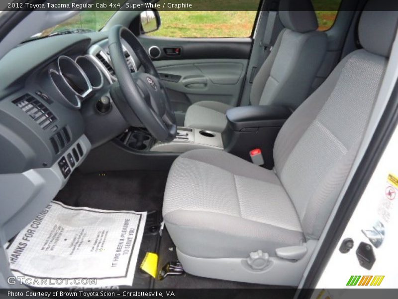 Super White / Graphite 2012 Toyota Tacoma Regular Cab 4x4