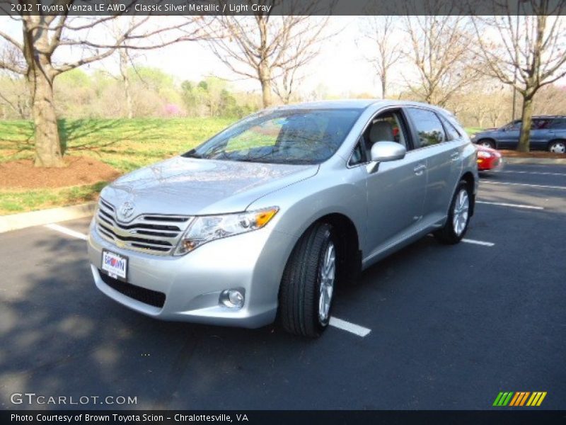 Classic Silver Metallic / Light Gray 2012 Toyota Venza LE AWD