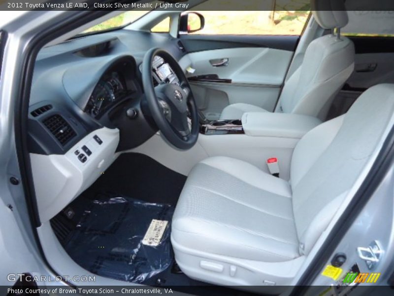  2012 Venza LE AWD Light Gray Interior