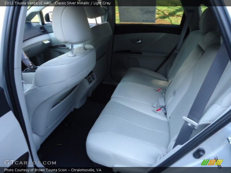 Classic Silver Metallic / Light Gray 2012 Toyota Venza LE AWD