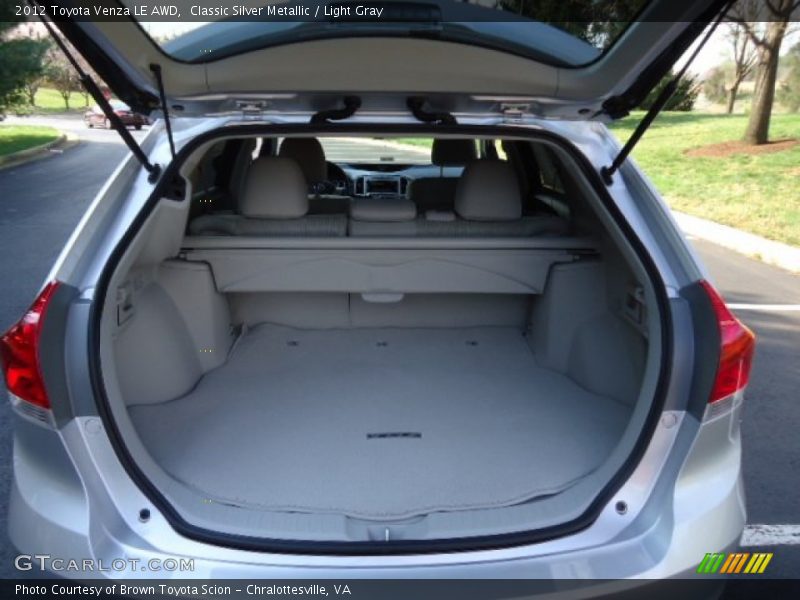 Classic Silver Metallic / Light Gray 2012 Toyota Venza LE AWD