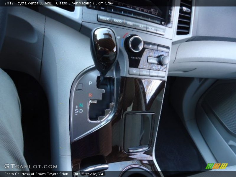 Classic Silver Metallic / Light Gray 2012 Toyota Venza LE AWD