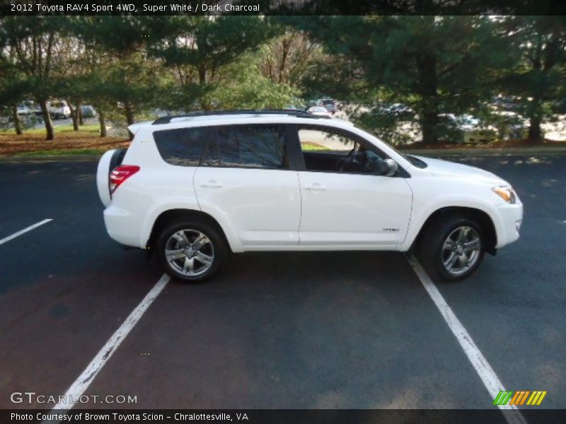 Super White / Dark Charcoal 2012 Toyota RAV4 Sport 4WD