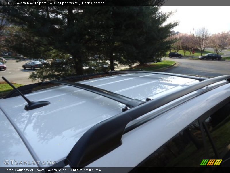 Super White / Dark Charcoal 2012 Toyota RAV4 Sport 4WD