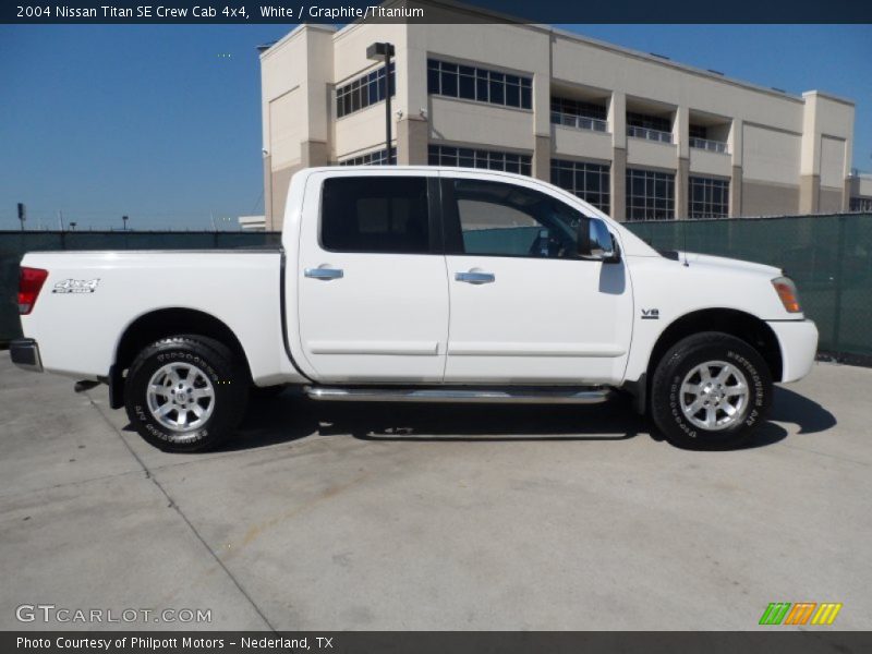 White / Graphite/Titanium 2004 Nissan Titan SE Crew Cab 4x4