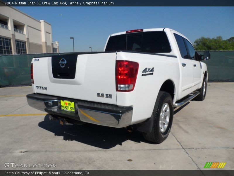 White / Graphite/Titanium 2004 Nissan Titan SE Crew Cab 4x4