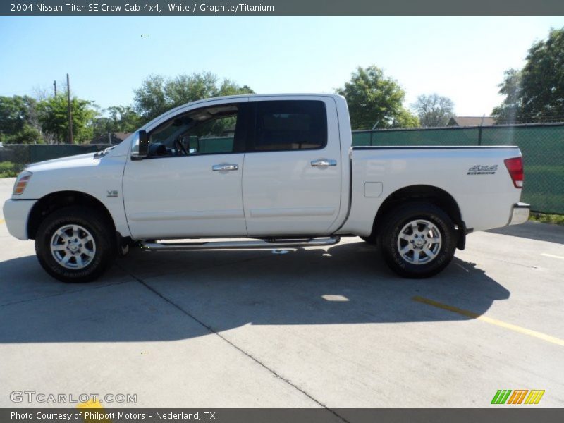 White / Graphite/Titanium 2004 Nissan Titan SE Crew Cab 4x4