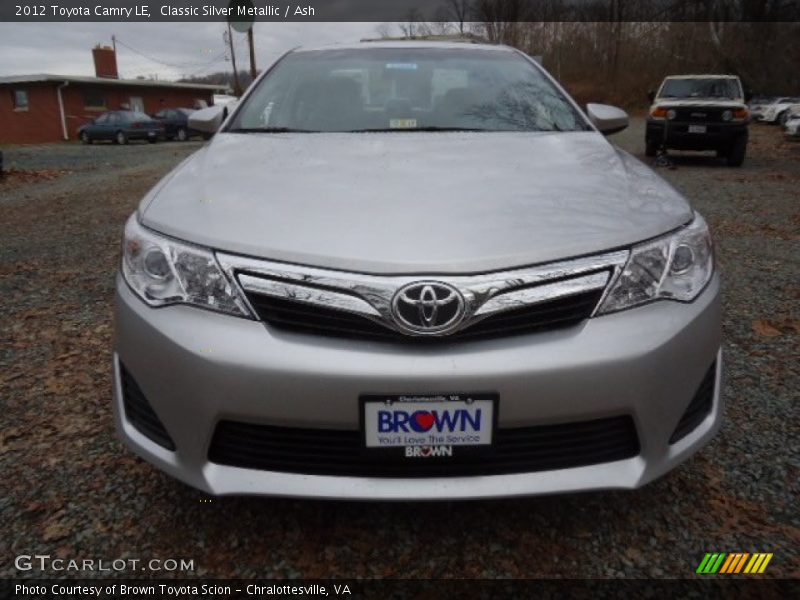 Classic Silver Metallic / Ash 2012 Toyota Camry LE