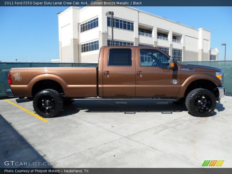  2011 F350 Super Duty Lariat Crew Cab 4x4 Golden Bronze Metallic