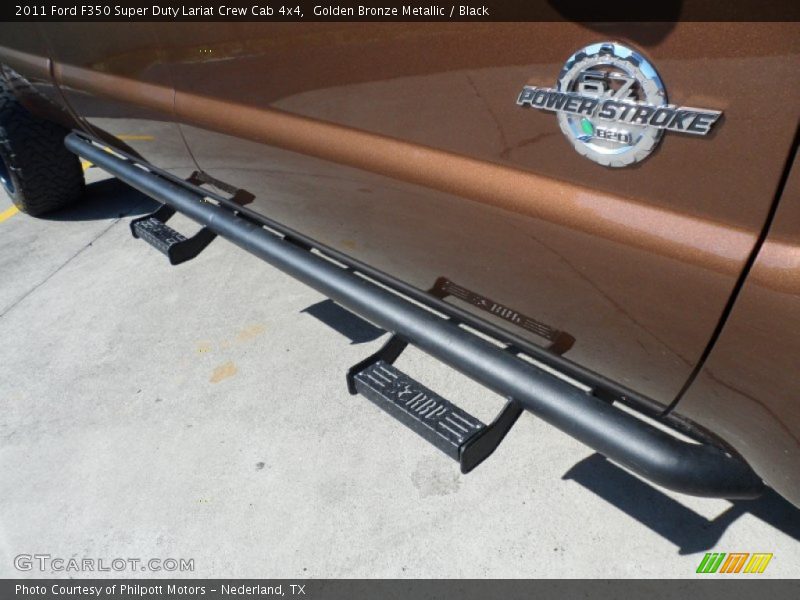 Golden Bronze Metallic / Black 2011 Ford F350 Super Duty Lariat Crew Cab 4x4