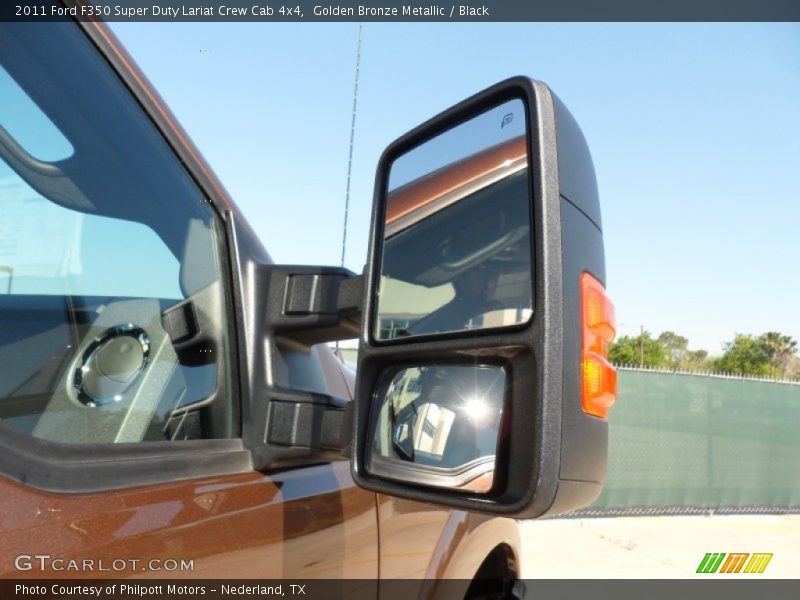 Golden Bronze Metallic / Black 2011 Ford F350 Super Duty Lariat Crew Cab 4x4