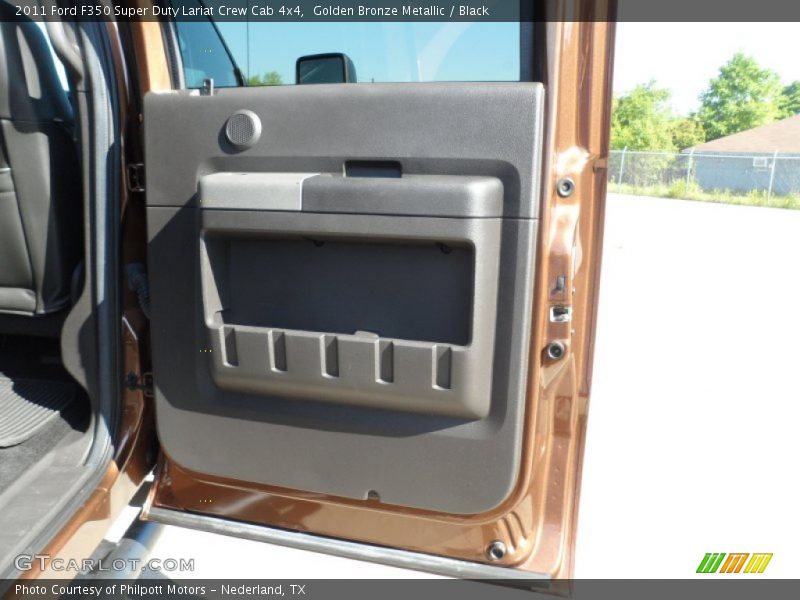 Golden Bronze Metallic / Black 2011 Ford F350 Super Duty Lariat Crew Cab 4x4