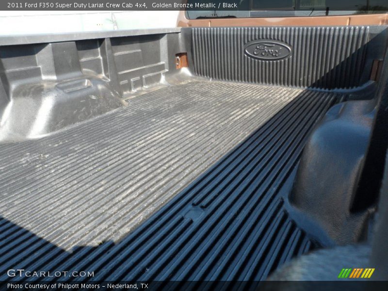 Golden Bronze Metallic / Black 2011 Ford F350 Super Duty Lariat Crew Cab 4x4