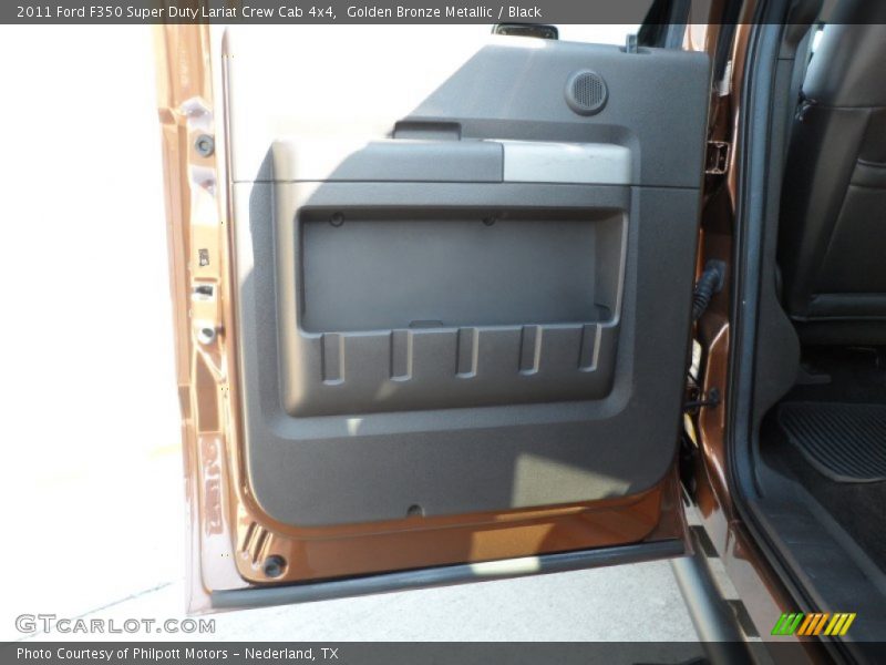 Golden Bronze Metallic / Black 2011 Ford F350 Super Duty Lariat Crew Cab 4x4