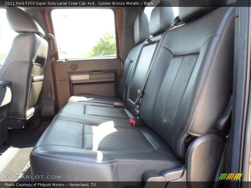 Golden Bronze Metallic / Black 2011 Ford F350 Super Duty Lariat Crew Cab 4x4