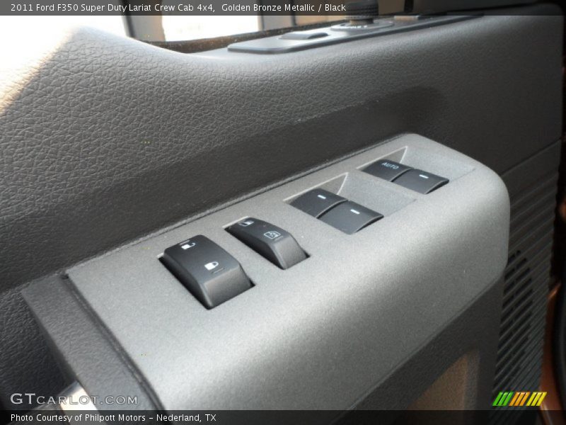 Golden Bronze Metallic / Black 2011 Ford F350 Super Duty Lariat Crew Cab 4x4