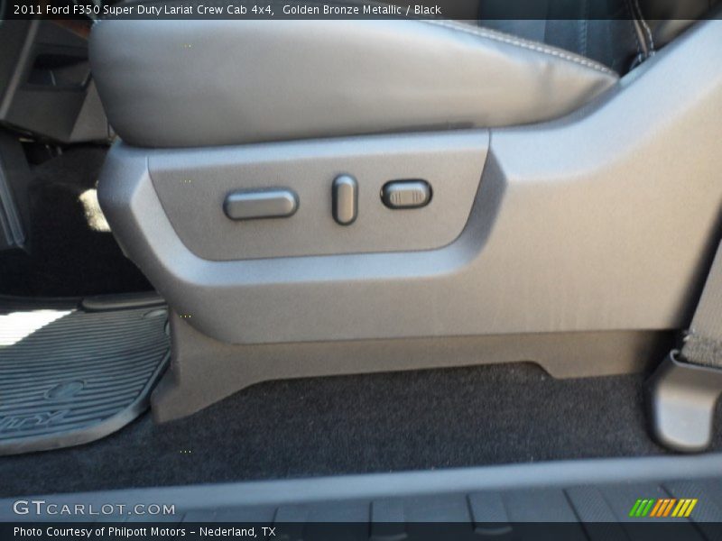 Golden Bronze Metallic / Black 2011 Ford F350 Super Duty Lariat Crew Cab 4x4