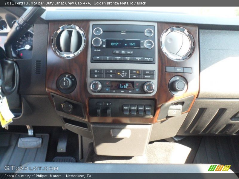 Golden Bronze Metallic / Black 2011 Ford F350 Super Duty Lariat Crew Cab 4x4