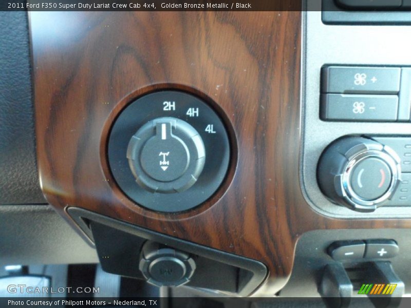 Golden Bronze Metallic / Black 2011 Ford F350 Super Duty Lariat Crew Cab 4x4