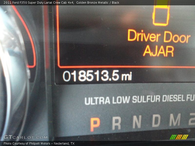 Golden Bronze Metallic / Black 2011 Ford F350 Super Duty Lariat Crew Cab 4x4