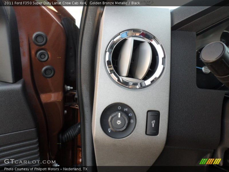 Golden Bronze Metallic / Black 2011 Ford F350 Super Duty Lariat Crew Cab 4x4