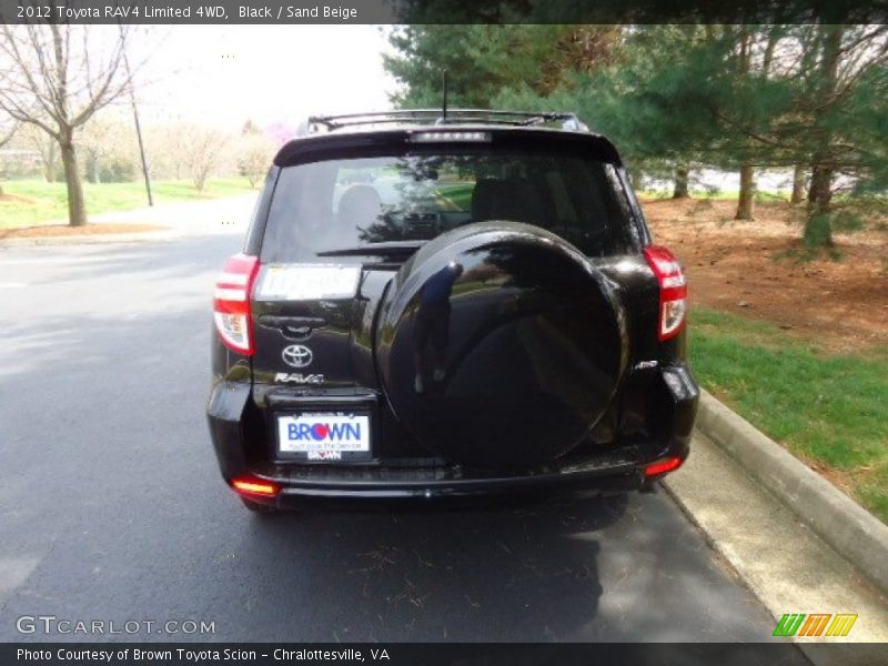 Black / Sand Beige 2012 Toyota RAV4 Limited 4WD
