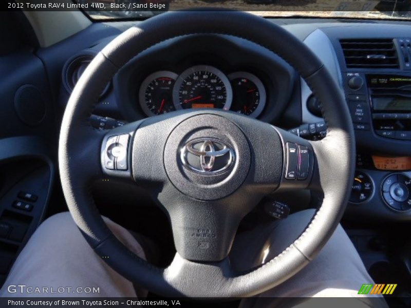 Black / Sand Beige 2012 Toyota RAV4 Limited 4WD