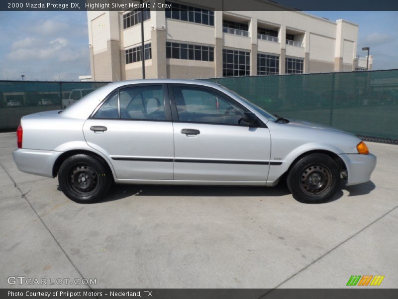 Highlight Silver Metallic / Gray 2000 Mazda Protege DX