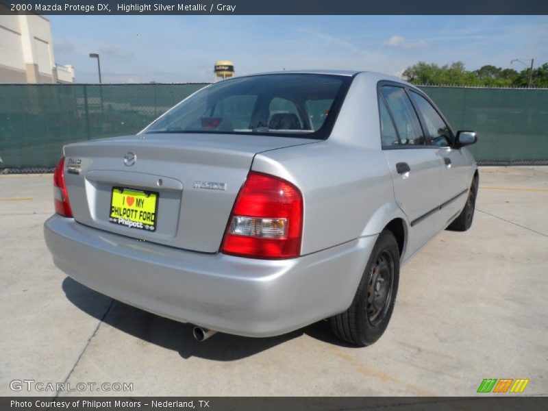 Highlight Silver Metallic / Gray 2000 Mazda Protege DX