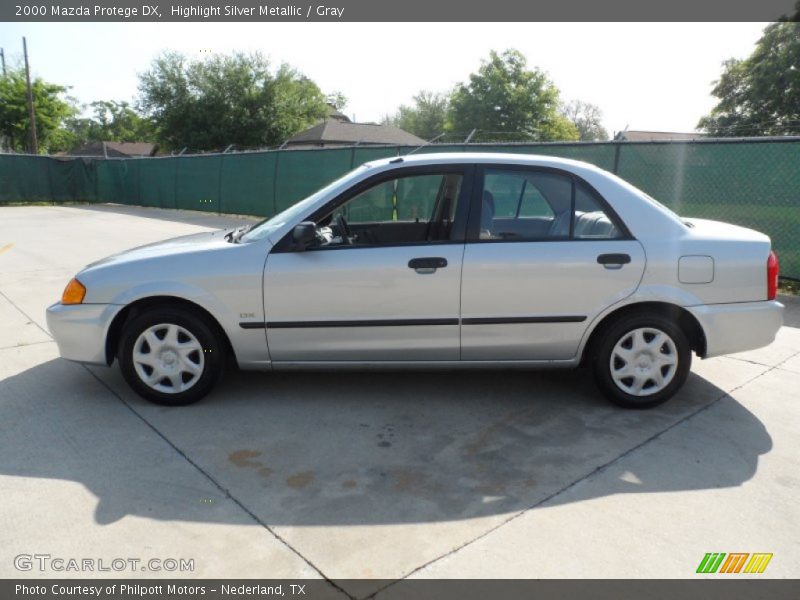 Highlight Silver Metallic / Gray 2000 Mazda Protege DX