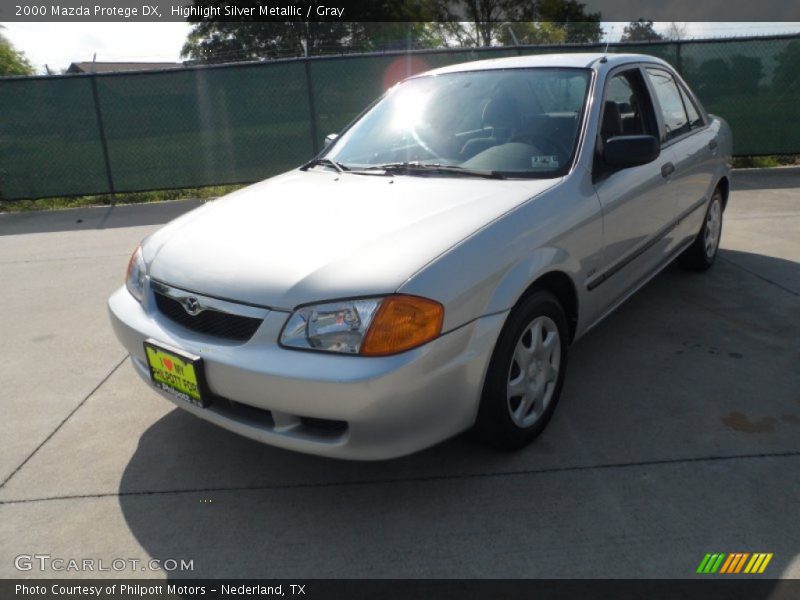 Highlight Silver Metallic / Gray 2000 Mazda Protege DX