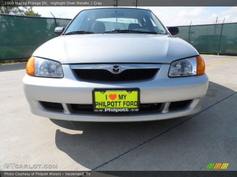 Highlight Silver Metallic / Gray 2000 Mazda Protege DX