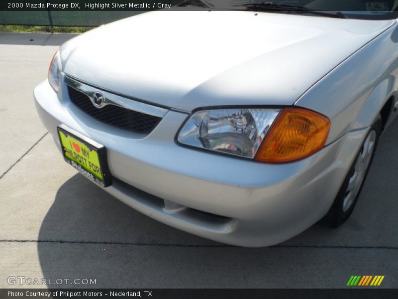 Highlight Silver Metallic / Gray 2000 Mazda Protege DX