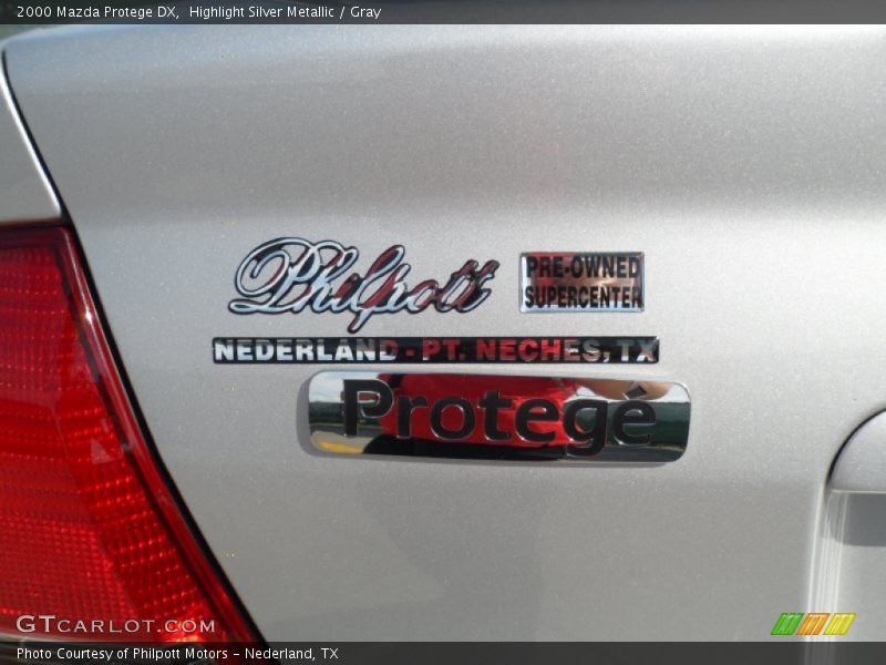 Highlight Silver Metallic / Gray 2000 Mazda Protege DX