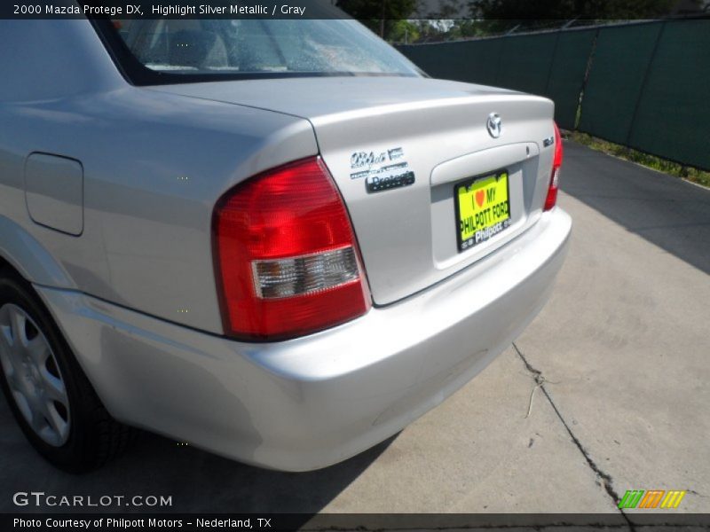 Highlight Silver Metallic / Gray 2000 Mazda Protege DX