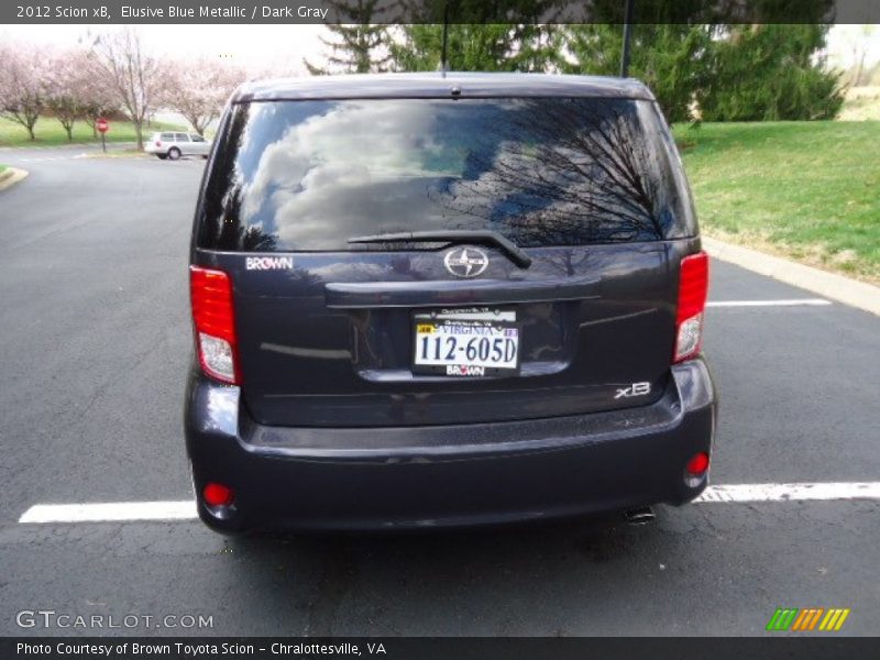 Elusive Blue Metallic / Dark Gray 2012 Scion xB