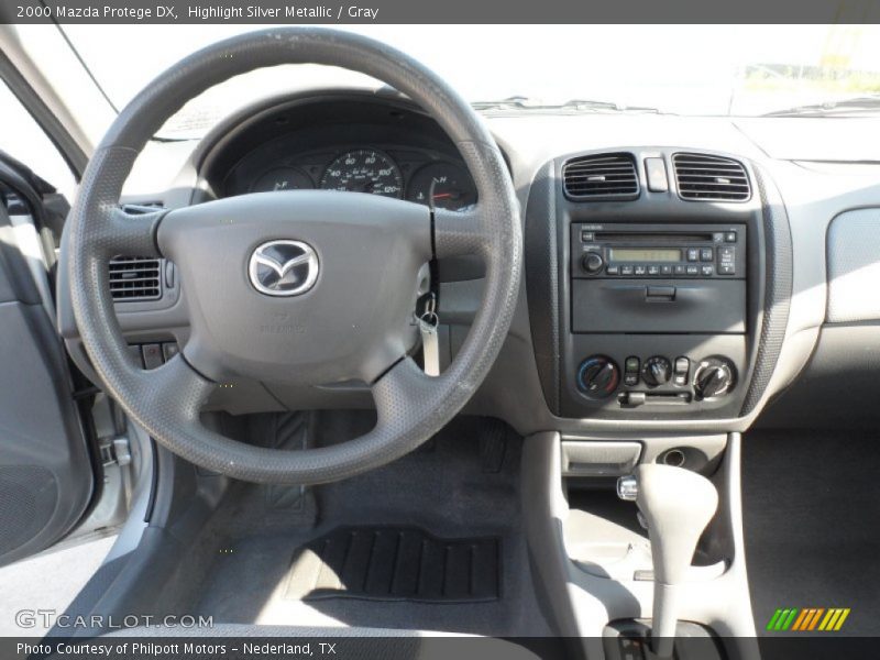 Highlight Silver Metallic / Gray 2000 Mazda Protege DX