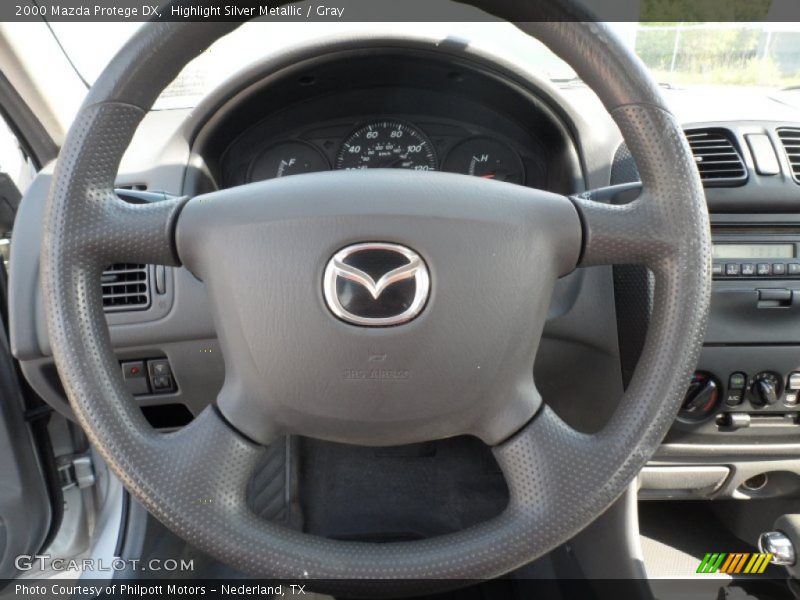 Highlight Silver Metallic / Gray 2000 Mazda Protege DX