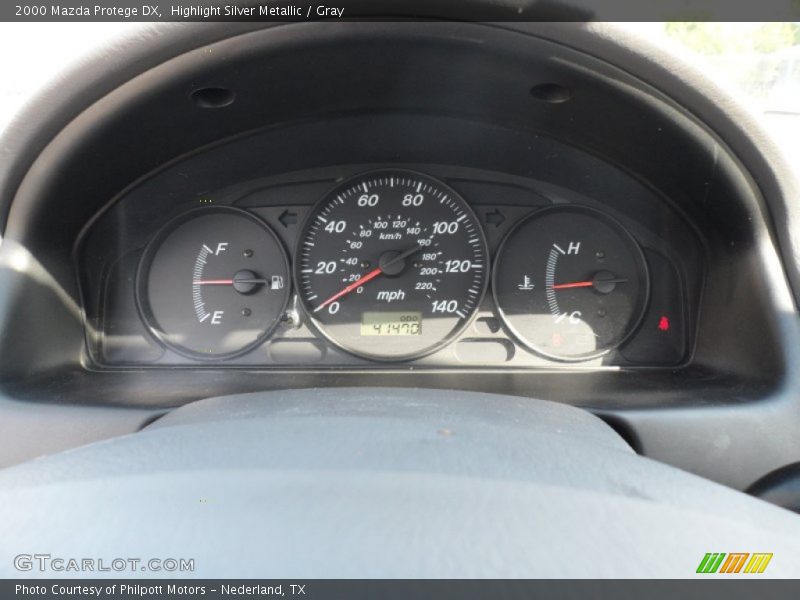 Highlight Silver Metallic / Gray 2000 Mazda Protege DX