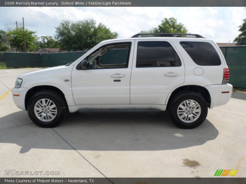 Oxford White / Pebble/Light Parchment 2006 Mercury Mariner Luxury