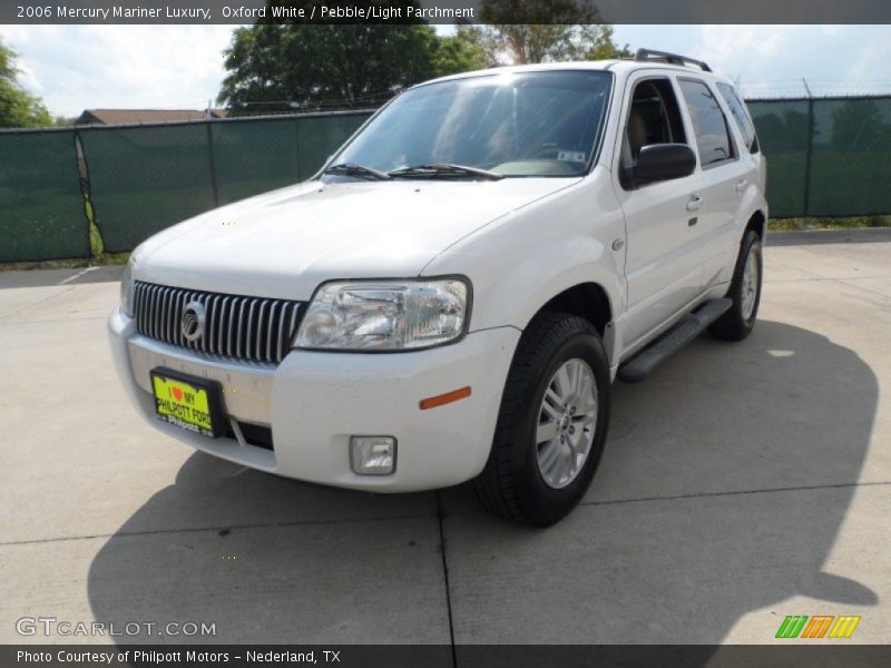Oxford White / Pebble/Light Parchment 2006 Mercury Mariner Luxury