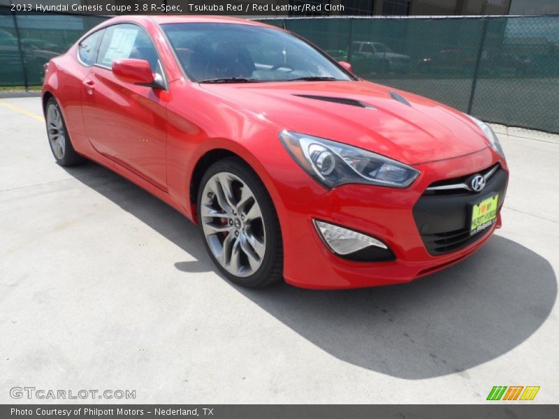 Front 3/4 View of 2013 Genesis Coupe 3.8 R-Spec