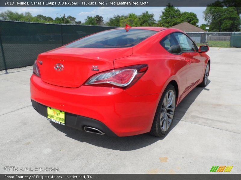 Tsukuba Red / Red Leather/Red Cloth 2013 Hyundai Genesis Coupe 3.8 R-Spec