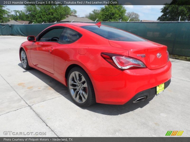 Tsukuba Red / Red Leather/Red Cloth 2013 Hyundai Genesis Coupe 3.8 R-Spec